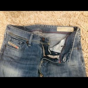 DIESEL jeans. Straight leg. Low waist. Like new.